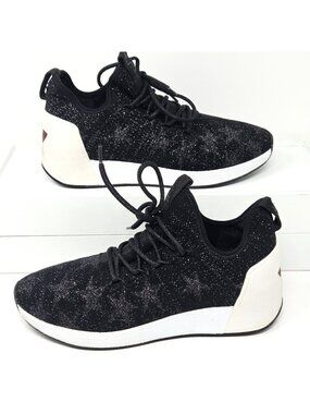 Ash Jaguar Star Knit Platform Sneakers Black Metallic Womens EU 37 US 7 Goth